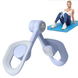 Garegce Thigh Exerciser Pelvic Floor Strengthener for Women and Men, Adjustable Thigh Trainer 360 Rotatable Back Hip Exercise Equipment for Home, Gym-Blue