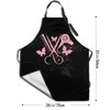 Hair Stylist Apron Hairstylist Salon Apron with Pink Glitters Tools