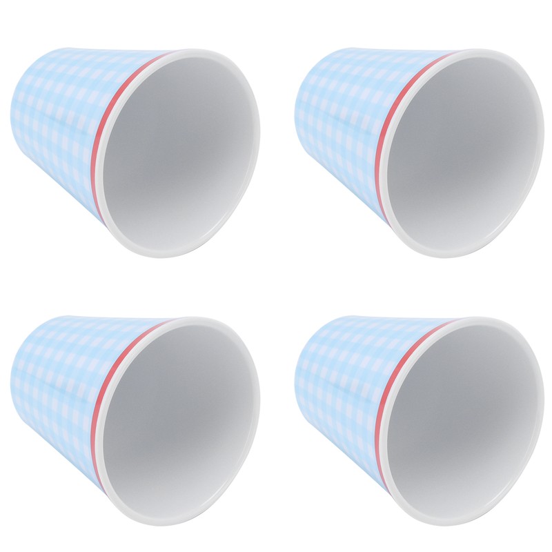 4Pcs/Set Imitation Porcelain Water Cup Originality Beverage Mug for Home