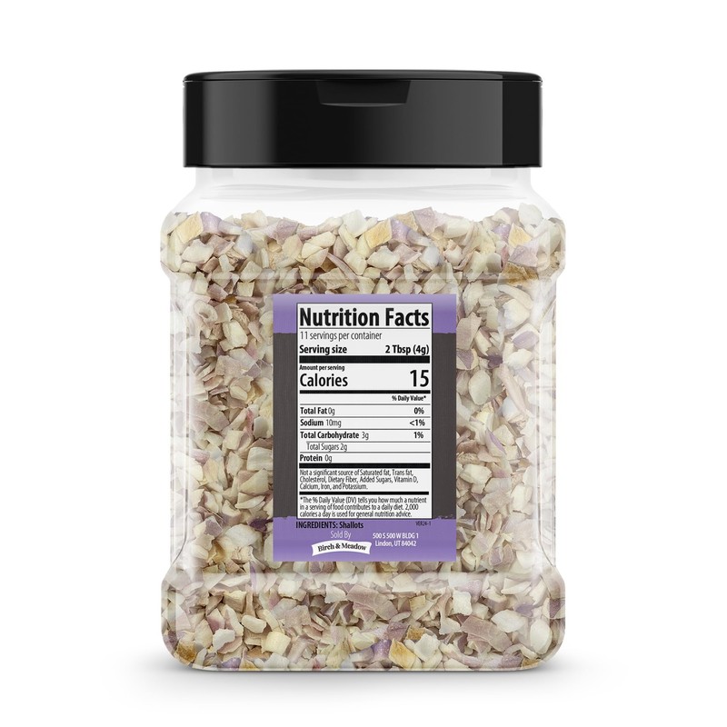 Birch & Meadow Freeze-Dried Shallots, 1.6 oz, Sauces & Marinades,