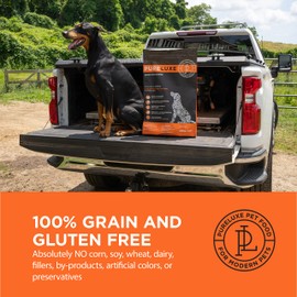 PURELUXE Grain and Gluten Free Dog Food, Salmon and Split Peas Elite Nutrition, for All Breeds and Sizes, All Life Stages, Made in The USA, 22lbs