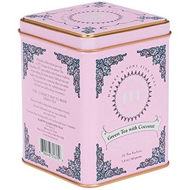 Harney & Sons Caffeinated Green Tea with Coconut Tin 20 Sachets