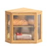 STDDRE Corner Bread Box Kitchen Countertop Extra Large Capacity Farmhouse