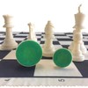 HOLYKING Cloth Chess Set 15.7'' Chess Board Rollup Compact Easy
