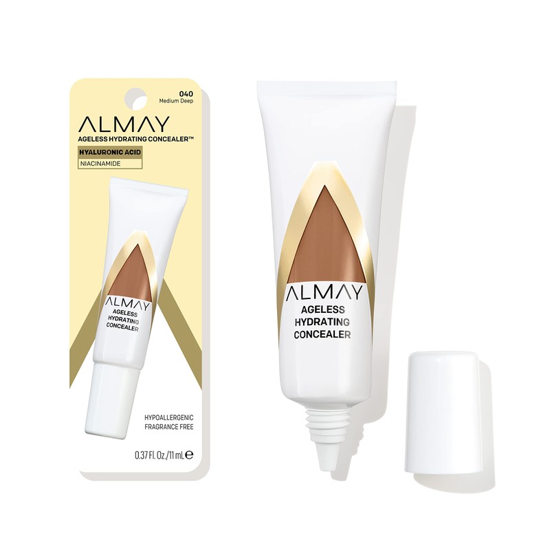 Almay Anti-Aging Concealer, Face Makeup with Hyaluronic Acid, Niacinamide, Vitamin