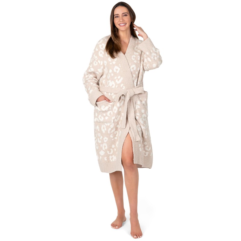 PAVILIA Premium Womens Plush Short Robe, Super Soft Fuzzy Bathrobe