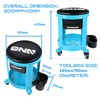 DNA MOTORING Round Mechanics Roller Seat Creeper Stool with Padded