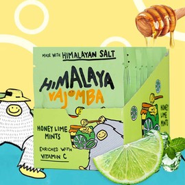 Himalaya Vajomba Candy (Honey Lime Mints) 180G (12 X 15G) [Improve Hydration, Freshens Breath]
