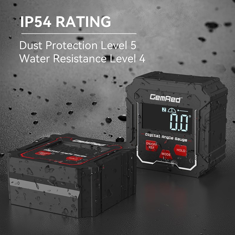 GemRed Digital Level Box， Digital Angle Finder: LCD Level Box
