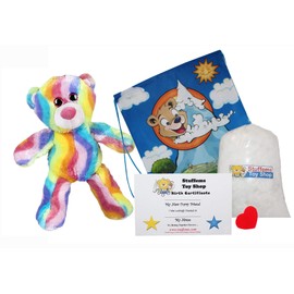 Make Your Own Stuffed Animal 16 Inch Bubble Gum Bear - No Sew - Kit with Cute Backpack!
