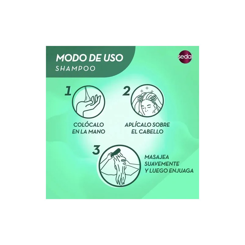 Shampoo Sedal 2 en 1 Rizos Definidos 620ml