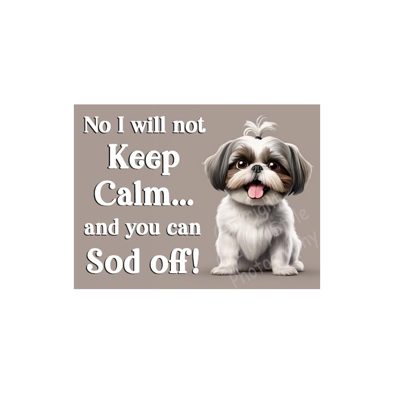 Shih Tzu pet dog funny flexible fridge magnet Christmas stocking