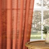 Terracotta Sheer Curtains 84 Inches Long - Boho Curtain for
