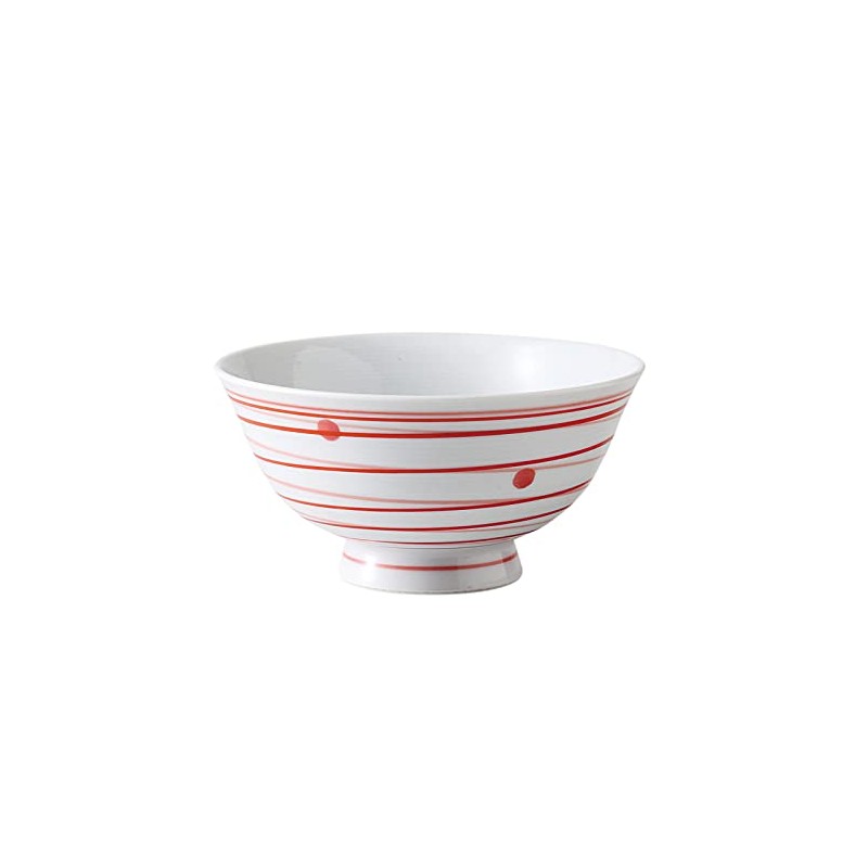 Saikai Pottery 74039 Arita Ware Rice Bowl, Medium, Nishiki Swirl