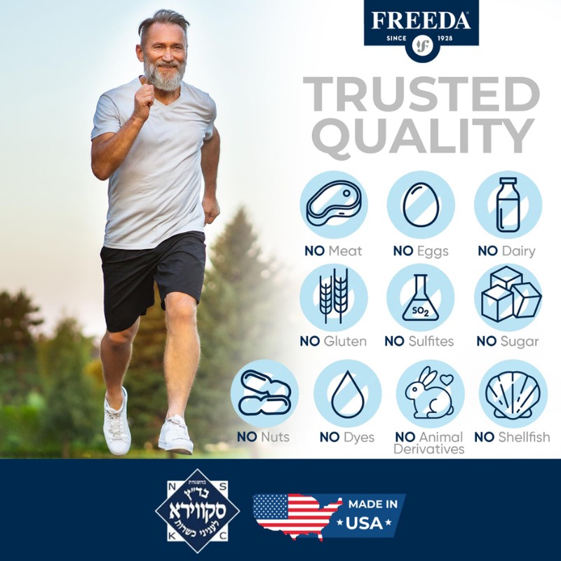 Freeda Magnesium Glycinate | High Absorption Chelated Magnesium | No