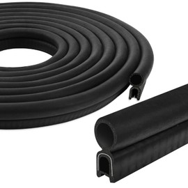 Car Door Seal 6 m Universal Sealing Professional Rubber Seals for Edge Protection Black Door Seal Rubber for Cars, Boats, Motorhomes & Caravans (Top Seal)