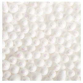 com-four® Christmas Decoration - Beautiful Artificial Snow for Christmas - Snowball as Decoration for Table, Door and Window (White - Medium)