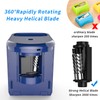 Electric Pencil Sharpener Heavy-Duty Helical Blade Sharpener USB/Battery Operated for