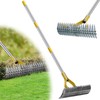Garden Leaf Rake: Dual Function Thatching Rake for Lawn Dead