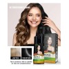 Shampoo Tinte Cubre Canas Negro Herbishh 400ml