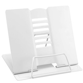 Book Stand, Metal Book Stand, Adjustable Reading Stand for Reading, Foldable Children's Book Stand, Multifunctional Metal Reading Frame for Kitchen, Study, Office, School, Cookbook Stand