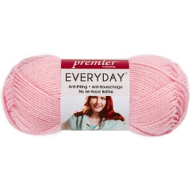 Premier Yarns DN100-06 Solid Deborah Norville Everyday Soft Worsted, Baby Pink
