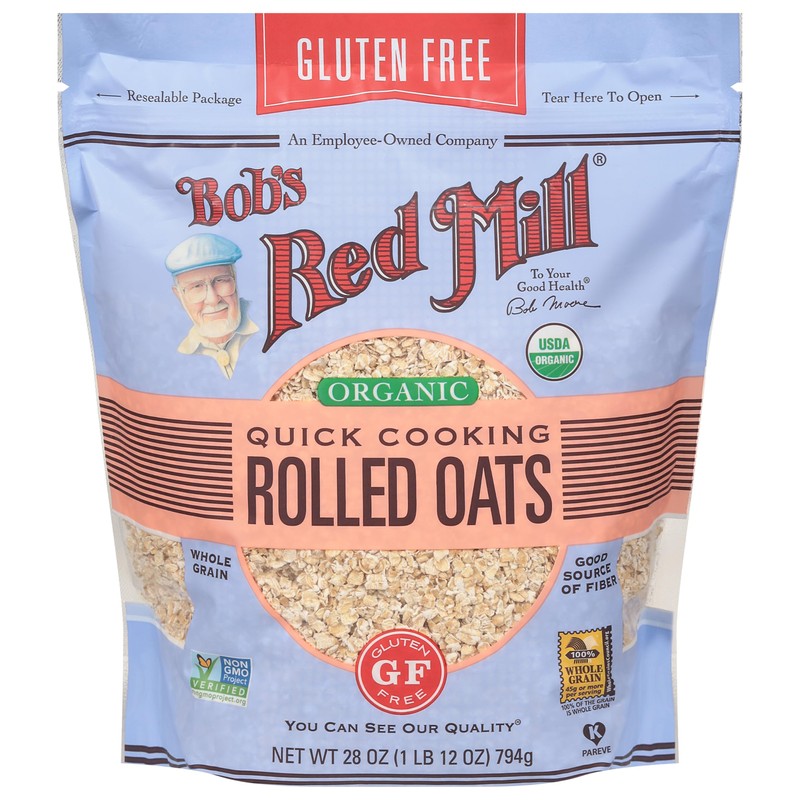 Bob's Red Mill Quick Cooking Organic Rolled Oats, 28 oz