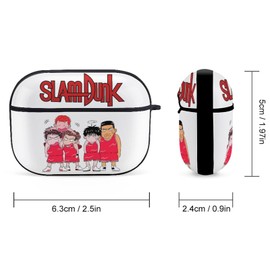 Slam Dunk Airpods Pro2 Case, Cute Character Airpods Pro 2nd Generation Case, Portable Airpods Cover, Sports Pro, Earphone Case, Protection, Shockproof, Dustproof, Wireless Charging Compatible, Gift