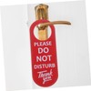 LALAFINA Hotel Door Hanger Sign Double-Sided 'no Soliciting' 'Please Knock'