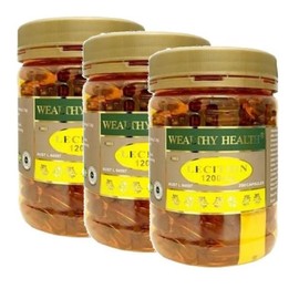 Wealthy Health Lecithin Wealthy Health Lecithin 1200mg 200 capsules 3 packs, 3 units, 200 tablets, 200 tablets / Wealthy Health Lecithin 웰씨헬스 레시틴 1200mg 200캡슐 3팩, 3개, 200정, 200정