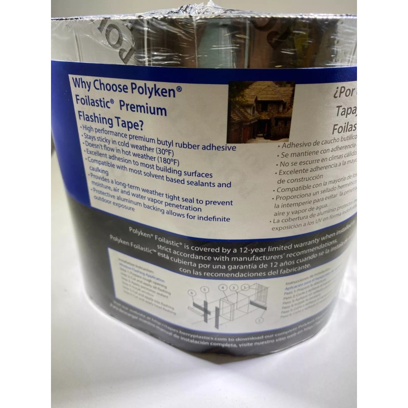 Polyken 626-20 Foilastic Premium Butyl Window & Door Flashing Tape