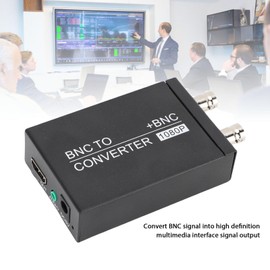 Zopsc BNC to Converter 1080P 60Hz, Metal Signal Adapter for Camera Projector to HDTV, PAL NTSC Input, Plug and Play, Industrial Video Converter