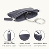LEDEROW Leather Key Case Small with Zip for Men and