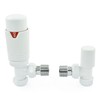 Thermostatic Radiator Valve Angled TRV – Style (All White)