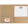 JAM PAPER Premium Matte Cardstock Twin Pocket Folders - Brown