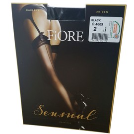 Pariser-Mode Suspender Stockings with Back Seam, black