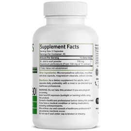 Bronson St. John's Wort 700 MG per Serving Hypericum Perforatum Supports a Positive Mood - Non-GMO, 90 Vegetarian Capsules