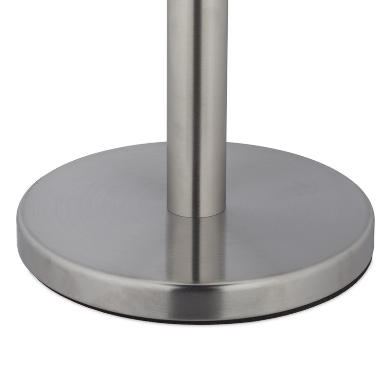 Relaxdays Standing Kitchen Roll Holder, Stainless Steel, Paper Roll Holder