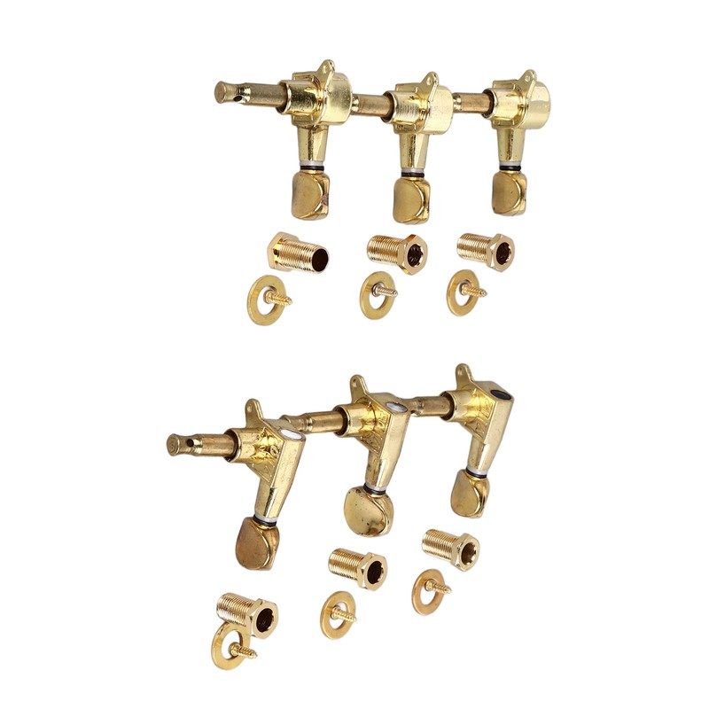 6Pcs Full Closed Guitar Tuning Key Accurate Fast Operation Stable