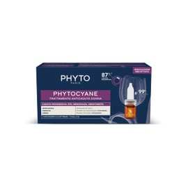 Phytocyane Trattamento Anticaduta in Fiale, Ottimale per la Caduta Progressiva dei Capelli femminile, 12 fiale da 5 ml