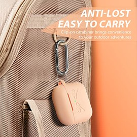 ORIbox ER100001 - Funda Protectora de Silicona con LED Visible para AirPods Pro, Funda Protectora Completa para Mujeres, Hombres, niñas, niños,