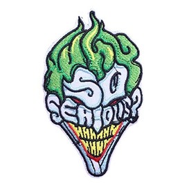 The Joker Villain Face Embroidered 3 Inches Tall Patch