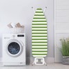 Gzzxiailg Green White Stripe Ironing Board Cover Standard Size, Resist