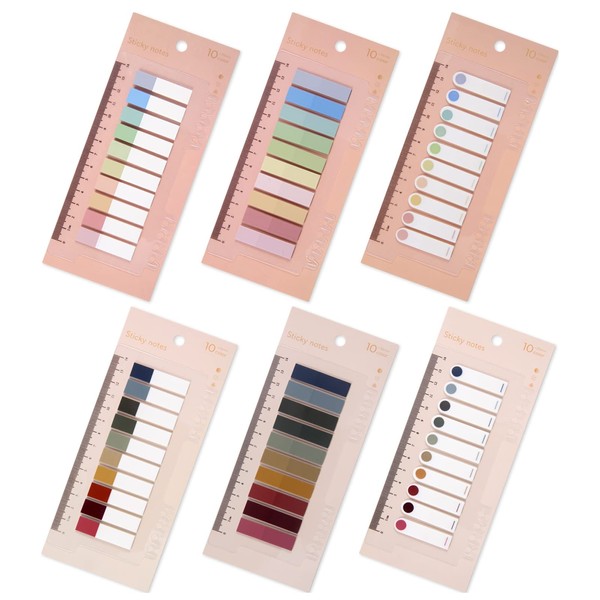 moinkerin 1200 Pcs Sticky Notes Tabs Transparent Sticky Notes Flags