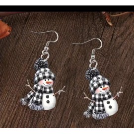 Unbranded Snowman Earrings