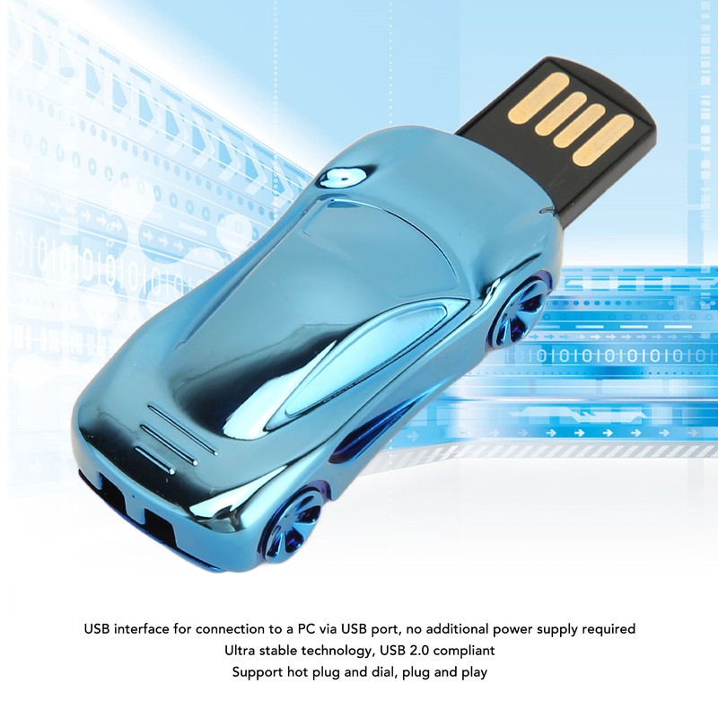 USB Flash Drive Mini Cool Sports Car Shape Plug and