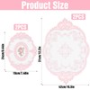 Amabro 4Pcs Lace Doilies for Tables Retro French Style Lace