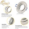 Sweet Led - Recessed spotlight 230 V made of aluminium