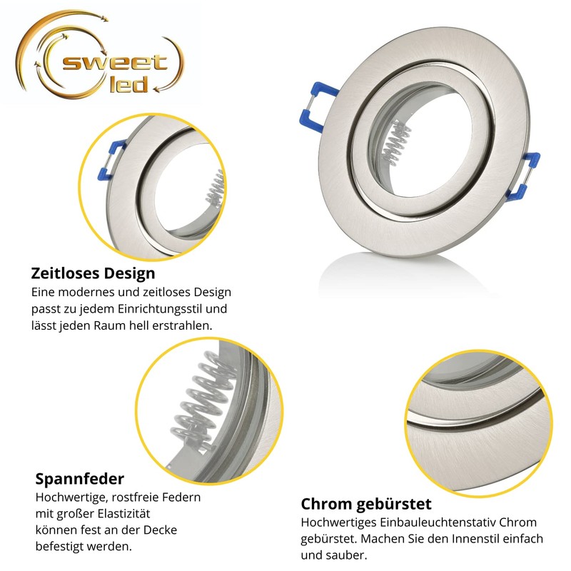 Sweet Led - Recessed spotlight 230 V made of aluminium