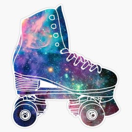MAGNET Roller Skates In Space Magnetic Vinyl Sticker Decal Magnet 5"